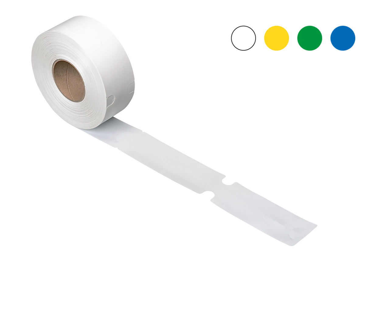 Produktbild von 500 Schlaufenetiketten, 69 X 381 Mm – PE, Lebensmittelecht, Beschreibbar Für Thermotransfer Oder Stift